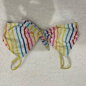 Rainbow and white swimsuit top